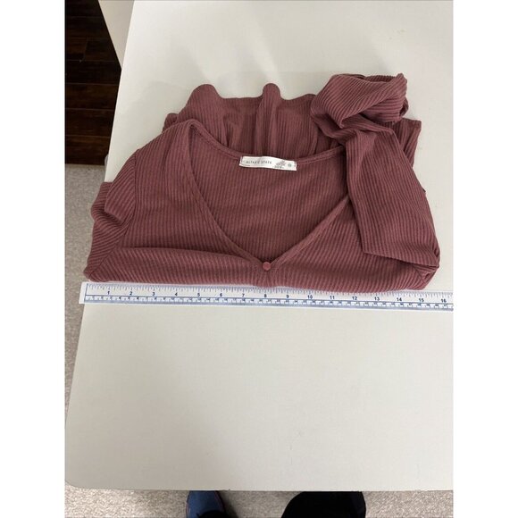 Altar'd State Blush Empire-Waist Cropped V-Neck Top Women’s Size XS - Picture 8 of 10